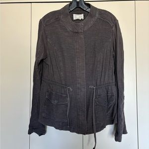 Anthropology: Lightweight Utility Jacket – Size L – Slate Gray Coolness
